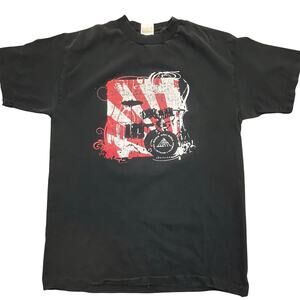 Vintage Rock Hall Cleveland Graphic T Shirt Mens Large Grunge Rock & Roll Music